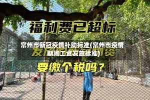 常州市新冠疫情补助标准(常州市疫情期间工资发放标准)