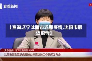 【查询辽宁沈阳市近期疫情,沈阳市最近疫情】