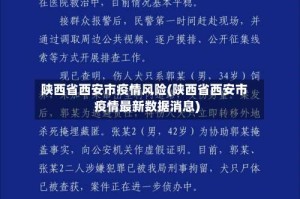 陕西省西安市疫情风险(陕西省西安市疫情最新数据消息)