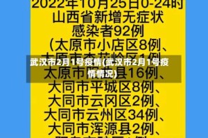 武汉市2月1号疫情(武汉市2月1号疫情情况)