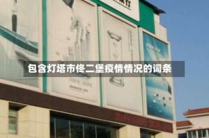 包含灯塔市佟二堡疫情情况的词条